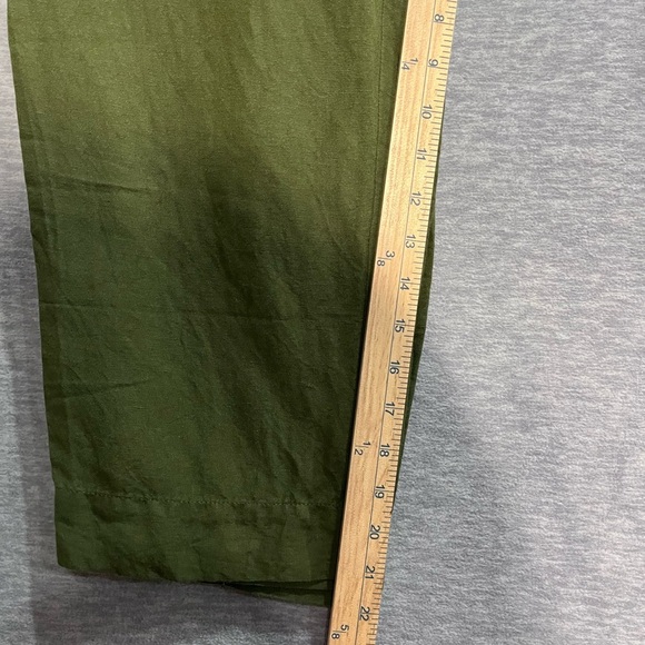 Madewell Green Cargo capri with Elastic Waistband cotton-viscose - Picture 7 of 9